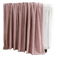 Kate Aurora Ultra Soft & Plush Hypoallergenic Boston Geo Accent Fleece Throw Blanket - 50" x 60" - Rose