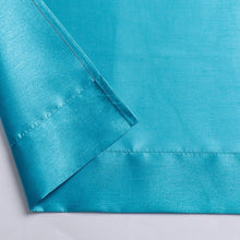 Kate Aurora Parisian Living Complete 3 Piece Lightweight Sheer Cafe Kitchen Curtain Tier & Valance Set - Turquoise