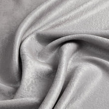 Kate Aurora Serena Elegant Jacquard Woven Fabric Shower Curtain - Standard Size - Silver