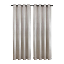 Kate Aurora 1 Piece Priscilla Light Filtering Grommet Top Embossed Leaves Jacquard Window Curtain Panel - Champagne
