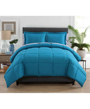 Kate Aurora Living Goose Down Alternative Bed in a Bag Complete Comforter Set - King, Teal