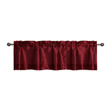 Kate Aurora Parisian Living Complete 3 Piece Lightweight Sheer Cafe Kitchen Curtain Tier & Valance Set - Burgundy