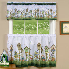 GoodGram Home Sweet Home Complete 3 Piece Kitchen Curtain Set - 58 in. W x 24 in. L
