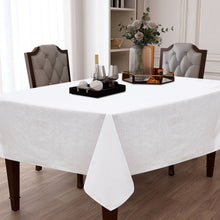 Kate Aurora Modern Lux Embossed Toscana Tablecloth in Earth Tone Colors