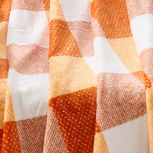 Kate Aurora Autumn Harvest Spice Thanksgiving Buffalo Plaid Farmhouse Accent Throw Blanket - 50" x 70"