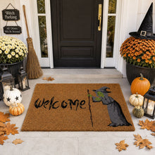 Kate Aurora Halloween Witch Welcome Bristled Coir Outdoor Welcome Mat - 18"x30"