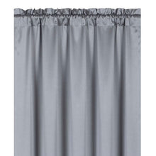 Kate Aurora 6 Piece Maison Estate Collection Semi Sheer Window Curtains & Beaded Valance Set - Silver/Gray