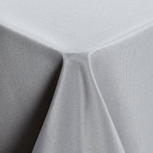 Kate Aurora Basics All Purpose Spill Proof Fabric Tablecloths - 60 in. W x 104 in. L (8-10 Chairs), Silver