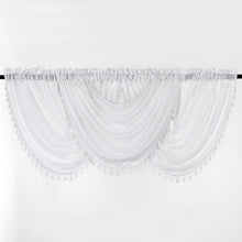 Kate Aurora Living Textured Crepe Sheer Single Window Curtain Treatments And Valances - 44 in. W x 37 in. L Single Valance, W