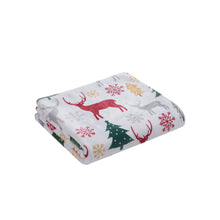 Kate Aurora Holiday Christmas Donner Reindeer Ultra Soft & Plush Accent Throw Blanket - 50" x 60"