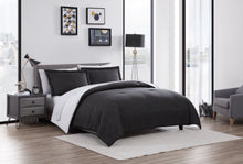 Kate Aurora Dorm Accents Brasilia Reversible 7 Piece Bed in a Bag Comforter & Sheets Set , Black - King