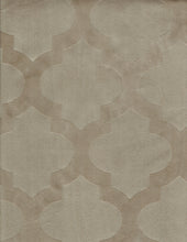 Kate Aurora Maison Textured Quatrefoil Clover 18" X 18" Filled Accent Throw Pillow - Camel