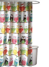 Kate Aurora Juvi Owls Novelty Fabric Shower Curtain - 70 in. W x 72 in. L