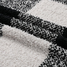 Kate Aurora Country Farmhouse Chic Ultra Soft Chenille Buffalo Check Plaid Throw Blanket - 50" x 60" - Black
