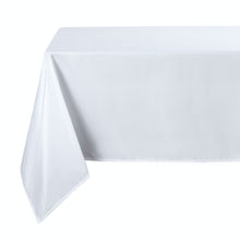 Kate Aurora Basics All Purpose Spill Proof Fabric Tablecloths - 60 in. W x 104 in. L (8-10 Chairs), White