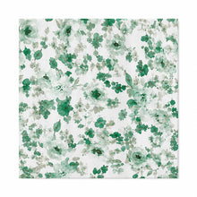 Kate Aurora Shabby Chic Watercolor Floral Garden Fabric Shower Curtain - Green