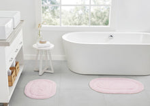 Kate Aurora Spa Retreat 100% Pile Cotton 2 Piece Oval Bath Rug Set
