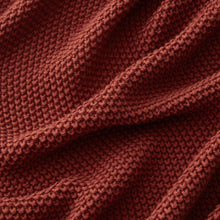 Kate Aurora Vermont Impressions Cable Knit Accent Throw Blanket - 50 in. W x 60 in. L - Apple Spice