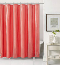 GoodGram® Basic PEVA Non-Toxic, Mold & Mildew Resistant Lightweight Vinyl Shower Liner - Coral