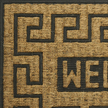 Kate Aurora Yorkville Welcome Ironwork Designed Coir Bristled Outdoor All Season Welcome Mat With Rubber Trim - 18"x30"