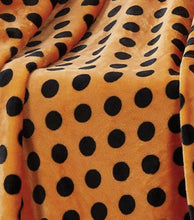 Kate Aurora Living Halloween Spooky Polka Dots Orange & Black Ultra Soft & Plush Throw Blankets
