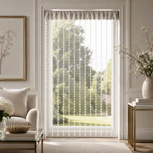 Kate Aurora 6 Piece Maison Estate Collection Semi Sheer Window Curtains & Beaded Valance Set - Dusty Rose