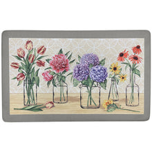 Kate Aurora Anti Fatigue Memory Foam 18" X 30" Garden Blossom Floral Kitchen Floor Mat