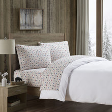 Kate Aurora Cozy Bed Collection Deep Pocket 100% Cotton Flannel Christmas Gnome 4 Piece Sheet Set - Twin