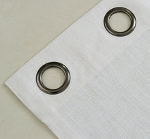 Kate Aurora Oversized Grommet Top Window Valances - Flax