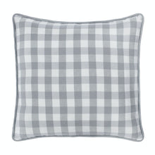 Kate Aurora 2 Pack Country Farmhouse Buffalo Plaid Zippered Pillow Covers - 18 in. W x 18 in. L, Gray