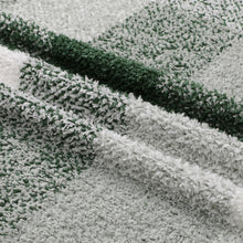 Kate Aurora Country Farmhouse Chic Ultra Soft Chenille Buffalo Check Plaid Throw Blanket - 50" x 60" - Green