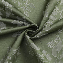 Kate Aurora 2 Piece Essence Floral Grommet Top Window Curtain Panels - 84 in. Long - Green