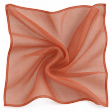 Kate Aurora 2 Piece Rod Pocket Autumn Spice Sheer Voile Window Curtains - 63 in. Long