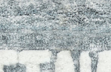 Kate Aurora Dorm Basics “Get Naked" Aqua Blue Typography Soft Tufted Oversized Bath Rug - 20” x 32”