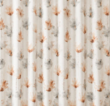 Kate Aurora Amagansett White Watercolor Petals Fabric Shower Curtain - Standard Size