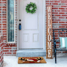 Kate Aurora Festive Christmas Wonderland Santa Reindeer Bristled Indoor & Outdoor Holiday Welcome Mat - 18"x30"