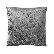 Kate Aurora Belissima Textured Velvet 18" x 18" Filled Accent Throw Pillow - Grey
