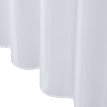 Kate Aurora Living Hotel Collection Mold & Mildew Resistant Fabric Shower Curtain - White