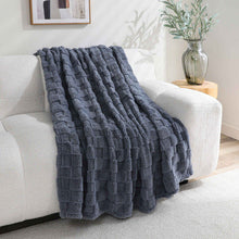 Kate Aurora Greenwich Ultra Soft & Plush Accent Throw Blanket - 50 in. x 60 in. - Blue