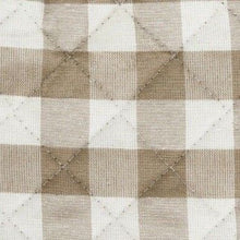 Kate Aurora 2 Pack Gingham Plaid Checkered Gingham Country Farmhouse Oven Mitts - 17 in. W x 17 in. L, Linen