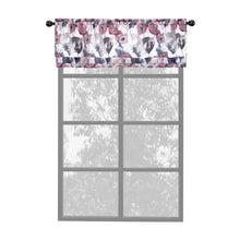 Kate Aurora Garden Chic Watercolor Poppy Field Floral Rod Pocket Valance - Blush