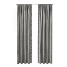 Kate Aurora Lux Living 2 Pack Chenille Rod Pocket Window Curtain Panels - 63 in. Long - Gray/Silver