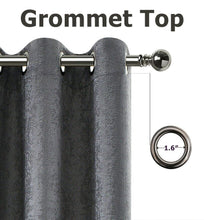 Kate Aurora Hotel Chic 2 Pack Light Filtering Grommet Top Window Curtains - 52 in. W x 84 in. L, Gray