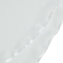 Kate Aurora Living Double Layered Sheer Rod Pocket Ascot Window Valances - 55 in. W x 24 in. L, Off-White/Ivory