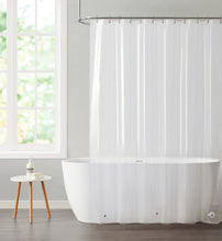 Kate Aurora Transparent Pastel 6 Gauge Hotel Non-Toxic Odor Free PEVA Shower Curtain Liner - Mold & Mildew Resistant - Clear