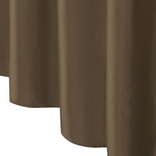 GoodGram Hotel Collection Fabric Shower Curtain Liners With Reinforced Hook Holes - Chocolate