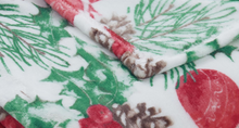 Kate Aurora Holiday Living Holly Pines Christmas Tree & Oraments Accent Throw Blanket - 50 in. W x 60 in. L