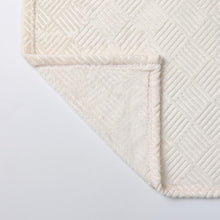 Kate Aurora Ultra Soft & Plush Hypoallergenic Boston Geo Accent Fleece Throw Blanket - 50" x 60" - Ivory