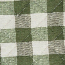 Kate Aurora 2 Pack Gingham Plaid Checkered Gingham Country Farmhouse Oven Mitts - 17 in. W x 17 in. L, Green