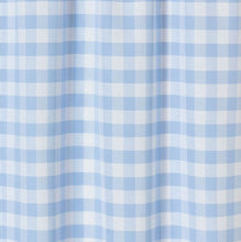 Kate Aurora Living Country Farmhouse Blue Plaid Gingham 3 Pc Kitchen Curtain Tier & Valance Set - 56 in. W x 36 in. L